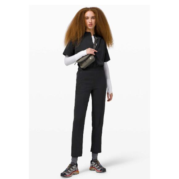 lululemon athletica Pants - Lululemon Perfectly Poised Jumpsuit Black Size 10 (large)